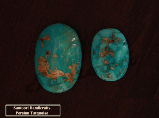 Persian veined turquoise -Royal Blue- matrixed turquoise from Nishabur - Nishapur